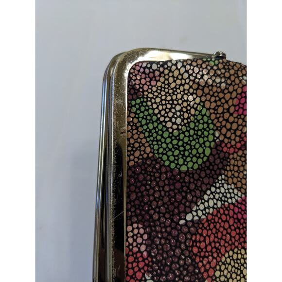 Hobo International Lauren Leather Clutch Fall Foliage Multi Color *READ - Picture 2 of 9